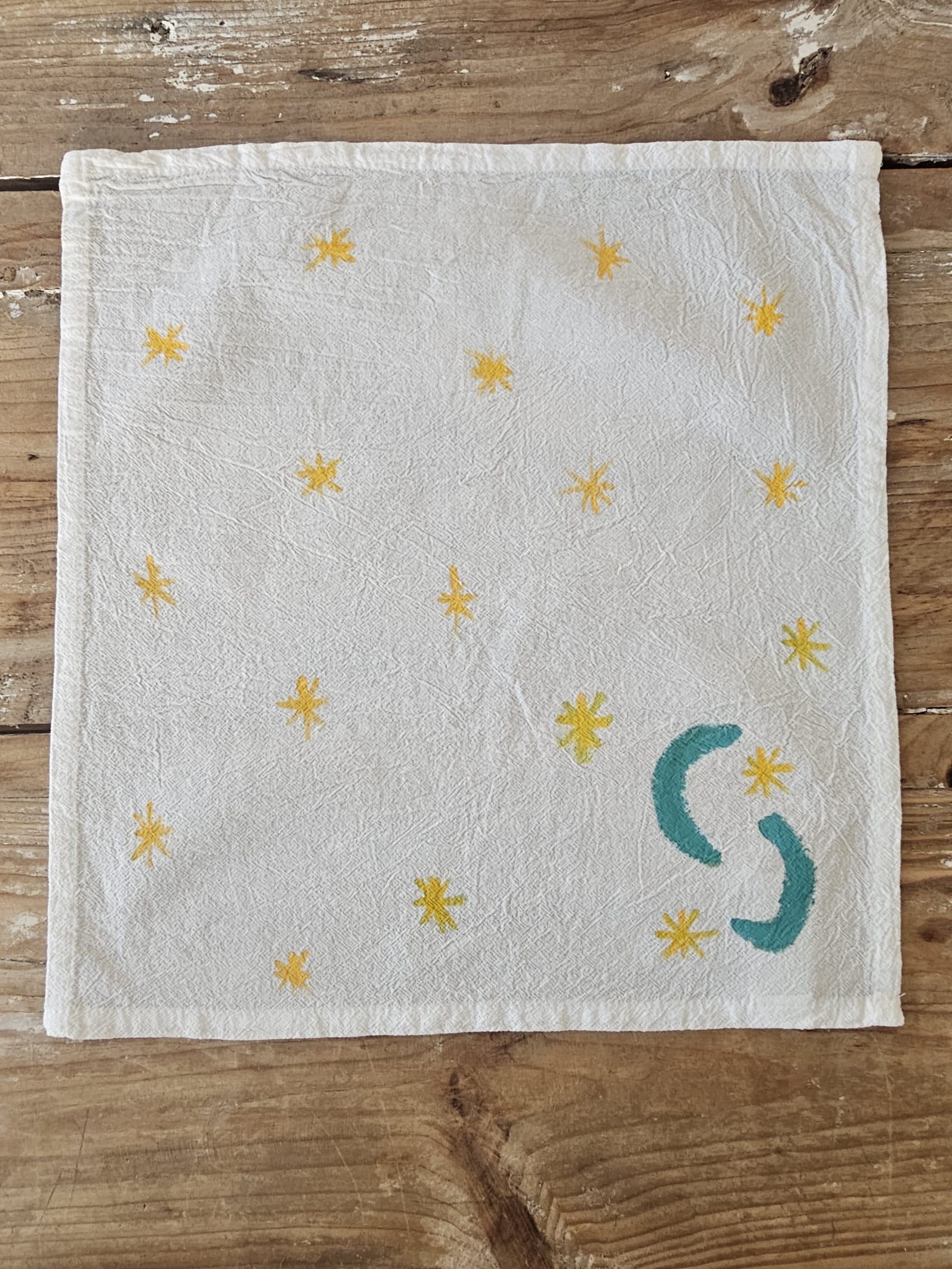 Set de 2 Servilletas de Algodón 100% Pintadas a Mano – Creciente · 03